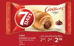 Selgros 7 DAYS Croissant cu cremă Ofertă