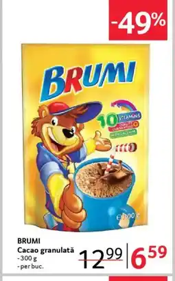 Selgros BRUMI Cacao granulată Ofertă