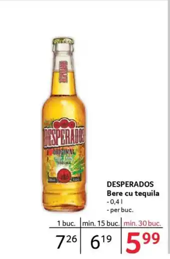 Selgros DESPERADOS Bere cu tequila Ofertă