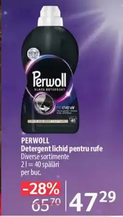 Selgros PERWOLL Detergent lichid pentru rufe Ofertă
