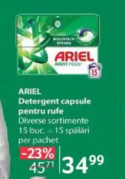 Selgros ARIEL Detergent capsule pentru rufe Ofertă