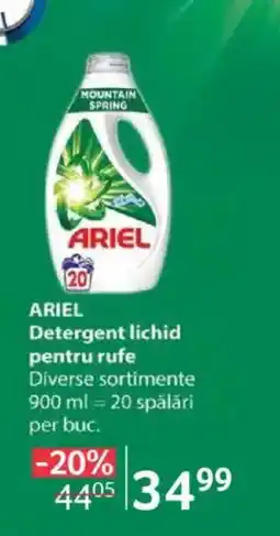 Selgros ARIEL Detergent lichid pentru rufe Ofertă