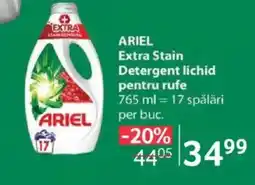 Selgros ARIEL Extra Stain Detergent lichid pentru rufe Ofertă