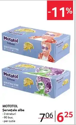 Selgros MOTOTOL Şerveţele albe Ofertă