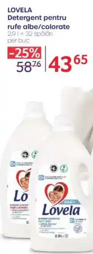 Selgros LOVELA Detergent pentru rufe albe/colorate Ofertă