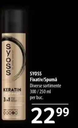 Selgros SYOSS Fixativ/Spumǎ Ofertă