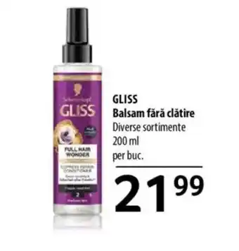 Selgros GLISS Balsam fără clătire Ofertă