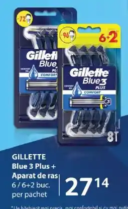 Selgros GILLETTE Blue 3 Plus + Aparat de ras Ofertă