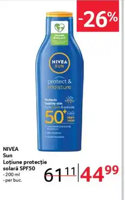 Selgros NIVEA Sun Loțiune protecție solară SPF50 Ofertă