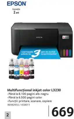 EPSON Multifuncțional inkjet color L3230