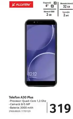 Selgros ALLVIEW Telefon A30 Plus Ofertă