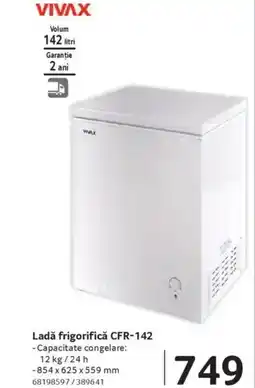 Selgros VIVAX Ladă frigorifică CFR-142 Ofertă