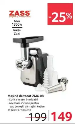 Selgros ZASS Maşină de tocat ZMG 08 Ofertă
