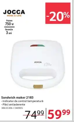 JOCCA Sandwich maker 2183