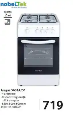 Selgros NobelTek Aragaz 5601A/G1 Ofertă