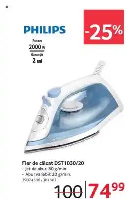 Selgros PHILIPS Fier de călcat DST1030/20 Ofertă