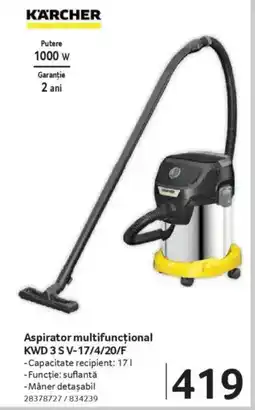 KÄRCHER Aspirator multifuncțional KWD 3 S V-17/4/20/F