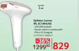 Selgros Epilator Lumea IPL SC1994/00 Ofertă