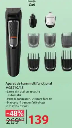 Selgros Aparat de tuns multifuncțional MG3740/15 Ofertă