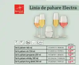 Selgros Linia de pahare Electra Ofertă