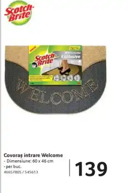 Selgros Scotch Brite Covoras intrare Welcome Ofertă