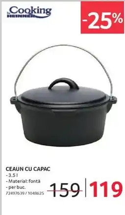 Selgros Ceaun cu capac Ofertă