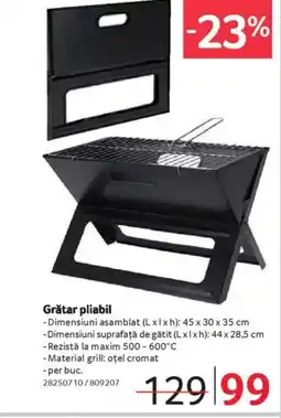 Selgros Grătar pliabil Ofertă