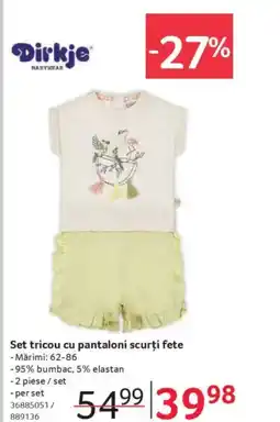 Selgros Set tricou cu pantaloni scurţi fete Ofertă
