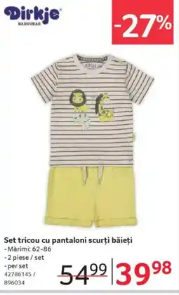 Selgros Set tricou cu pantaloni scurți băieți Ofertă
