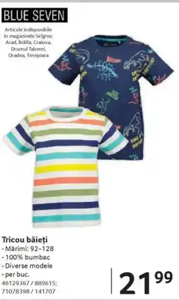 Selgros Tricou băieți Ofertă