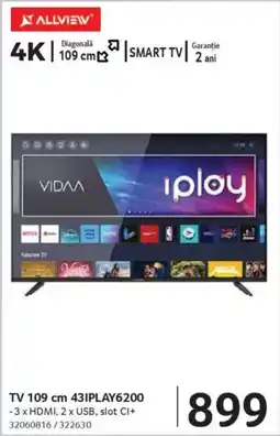 Selgros ALLVIEW TV 109 cm 431PLAY6200 Ofertă