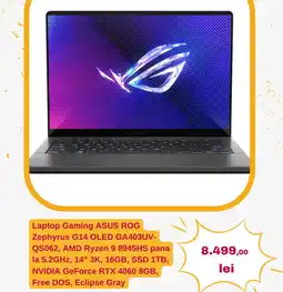 Altex Laptop Gaming ASUS ROG Zephyrus G14 OLED GA403UV- QS062 Ofertă