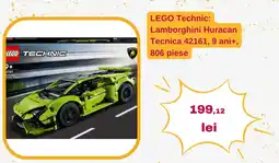 Altex LEGO Technic: Lamborghini Huracan Tecnica 42161, 9 ani+, 806 piese Ofertă