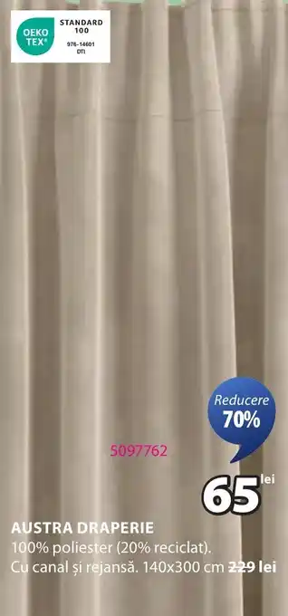 JYSK Austra draperie Ofertă