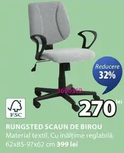 JYSK Rungsted scaun de birou Ofertă