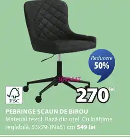 JYSK Pebringe scaun de birou Ofertă