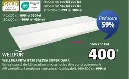 JYSK Wellpur frya gt30 saltea superioară Ofertă