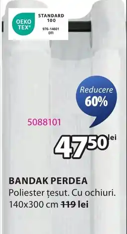 JYSK Bandak perdea Ofertă