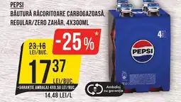 Mega Image PEPSI Băutură răcoritoare carbogazoasă, regular/zero zahăr Ofertă