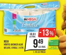 Mega Image Mega hârtie igienică albă deluxe Ofertă