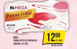 Mega Image Mega panna cotta cu topping de zmeură Ofertă