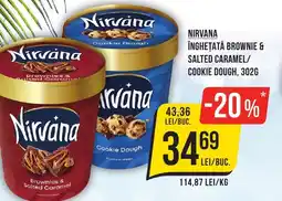 Mega Image Nirvana înghețată brownie & salted caramel/ cookie dough Ofertă