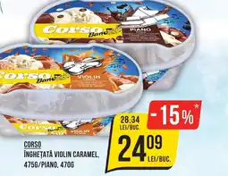 Mega Image CORSO Înghețată violin caramel, piano Ofertă