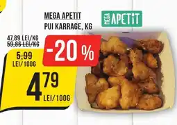 Mega Image Mega apetit pui karrage Ofertă