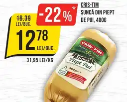 Mega Image Cris-tim şuncă din piept de pui Ofertă