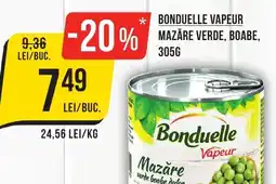 Mega Image Bonduelle vapeur mazăre verde, boabe Ofertă