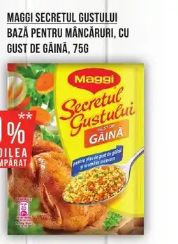 Mega Image Maggi secretul gustului bază pentru mâncăruri, cu gust de găină Ofertă