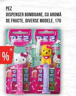 Mega Image Pez dispenser bomboane, cu aromă de fructe, diverse modele Ofertă