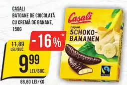 Mega Image Casali batoane de ciocolată cu cremă de banane Ofertă