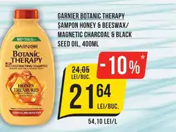 Mega Image Garnier botanic therapy şampon honey & beeswax/ magnetic charcoal & black seed oil Ofertă